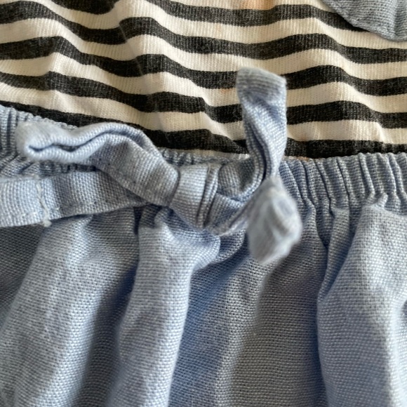 Picapino Dress Sleeveless Striped Chambray Size 2T - Picture 3 of 6
